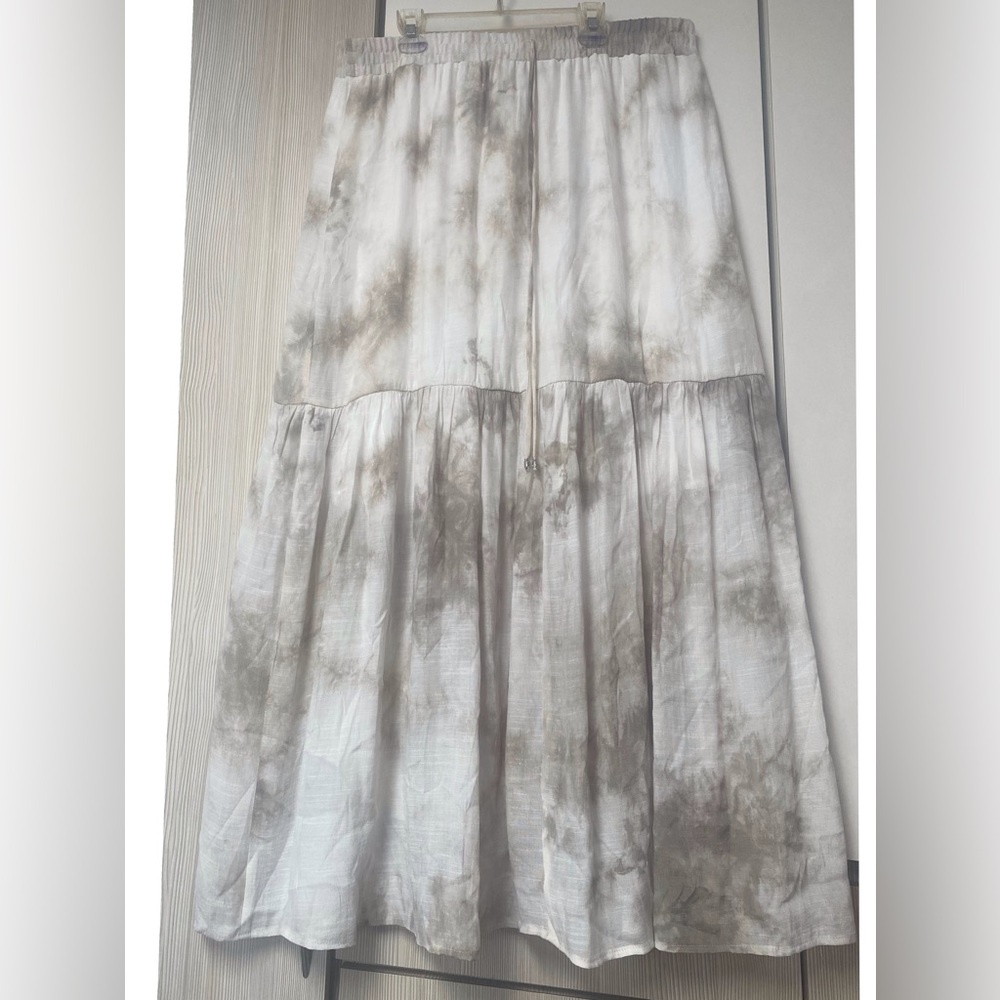 tie dye flowy long voluminous tiered  AGB plus size ,peyote color - Picture 7 of 17